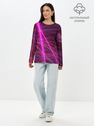 Лонгслив женский. Хлопок / ЛАЗЕРЫ | LASERS