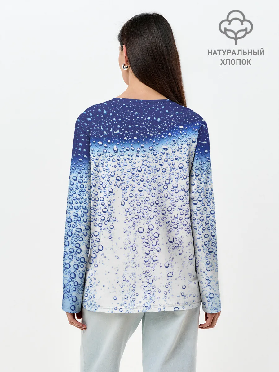 Лонгслив женский. Хлопок / После дождя