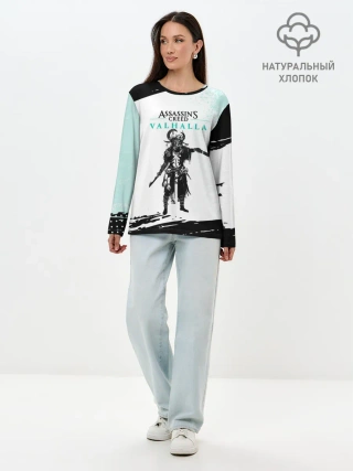 Лонгслив женский. Хлопок / АССАСИН КРИД | ASSASSINS CREED VALHALLA