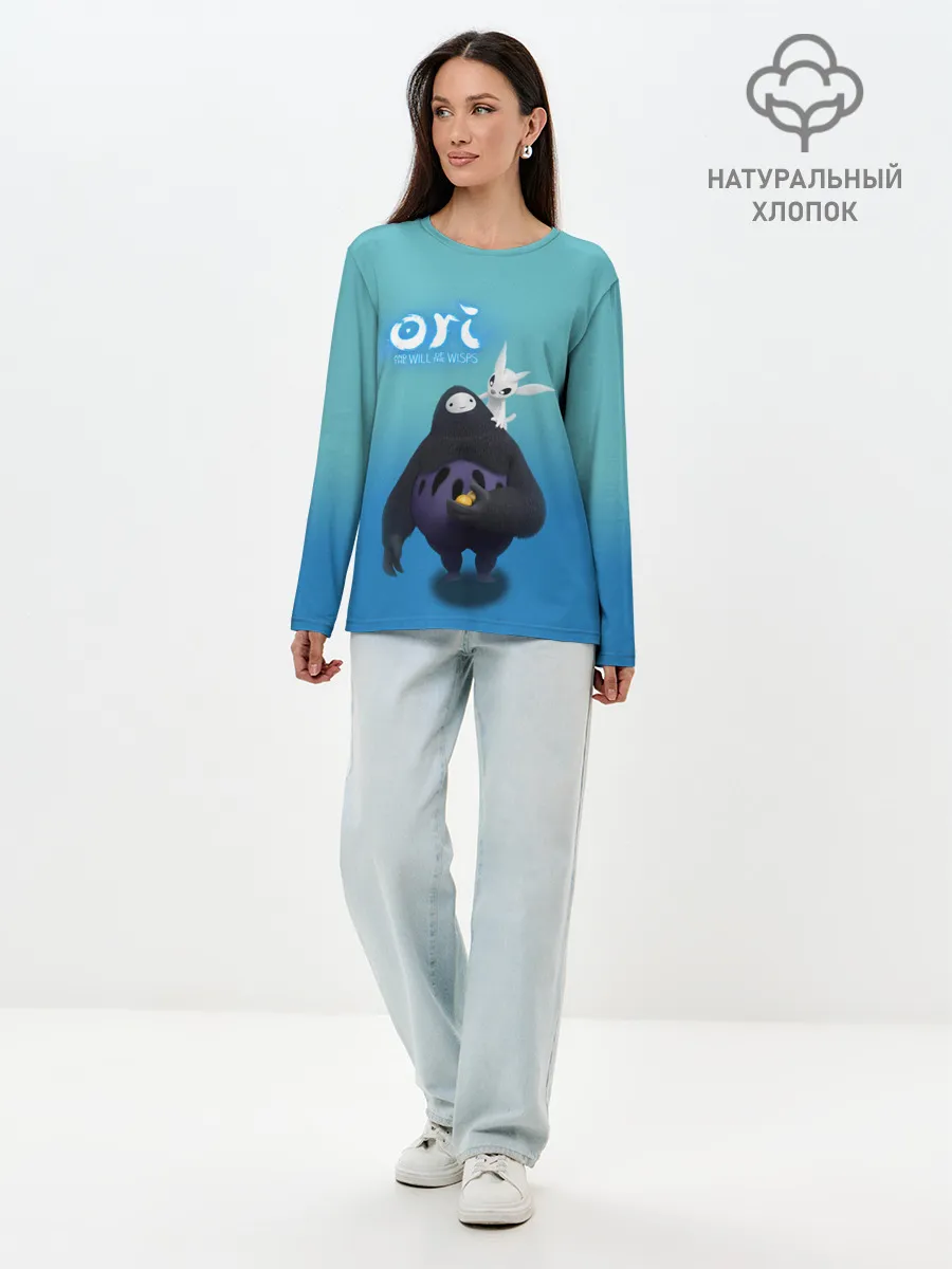 Лонгслив женский. Хлопок / Naru и Ori | Нару and Ori