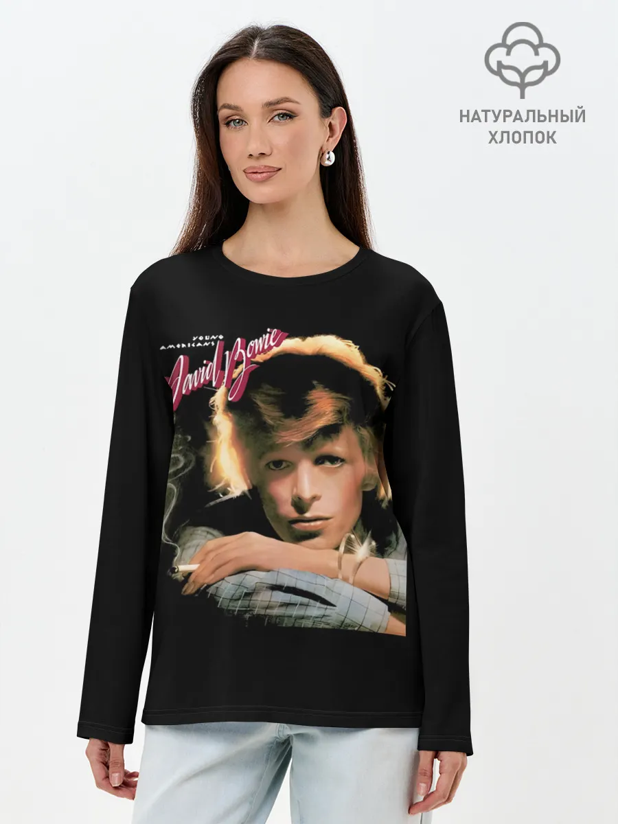 Лонгслив женский. Хлопок / Young Americans - David Bowie
