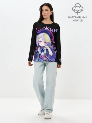 Лонгслив женский. Хлопок / Ци Ци, Genshin Impact