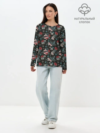 Лонгслив женский. Хлопок / TATTOO