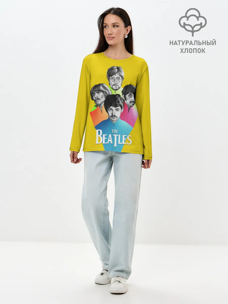 Лонгслив женский. Хлопок / Банда Битлов