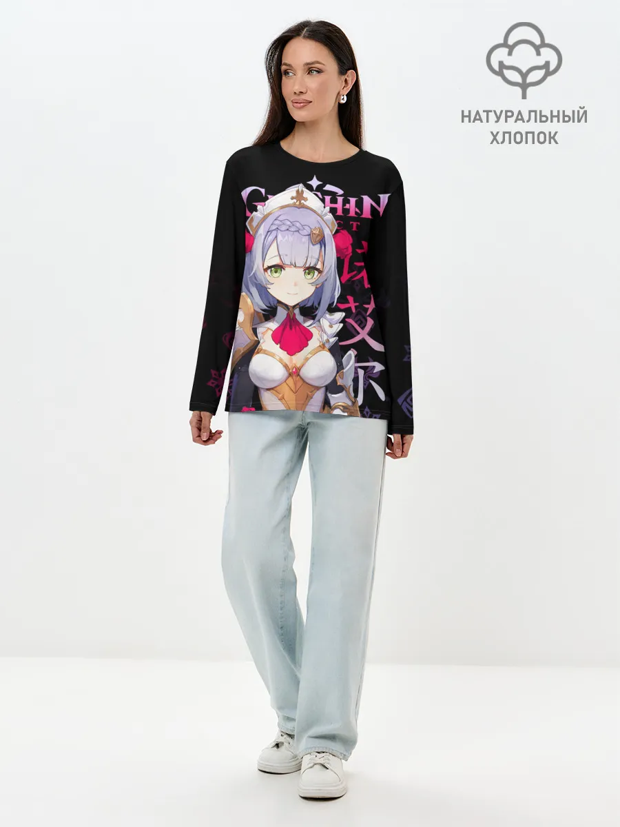 Лонгслив женский. Хлопок / Ноэлль / Genshin Impact