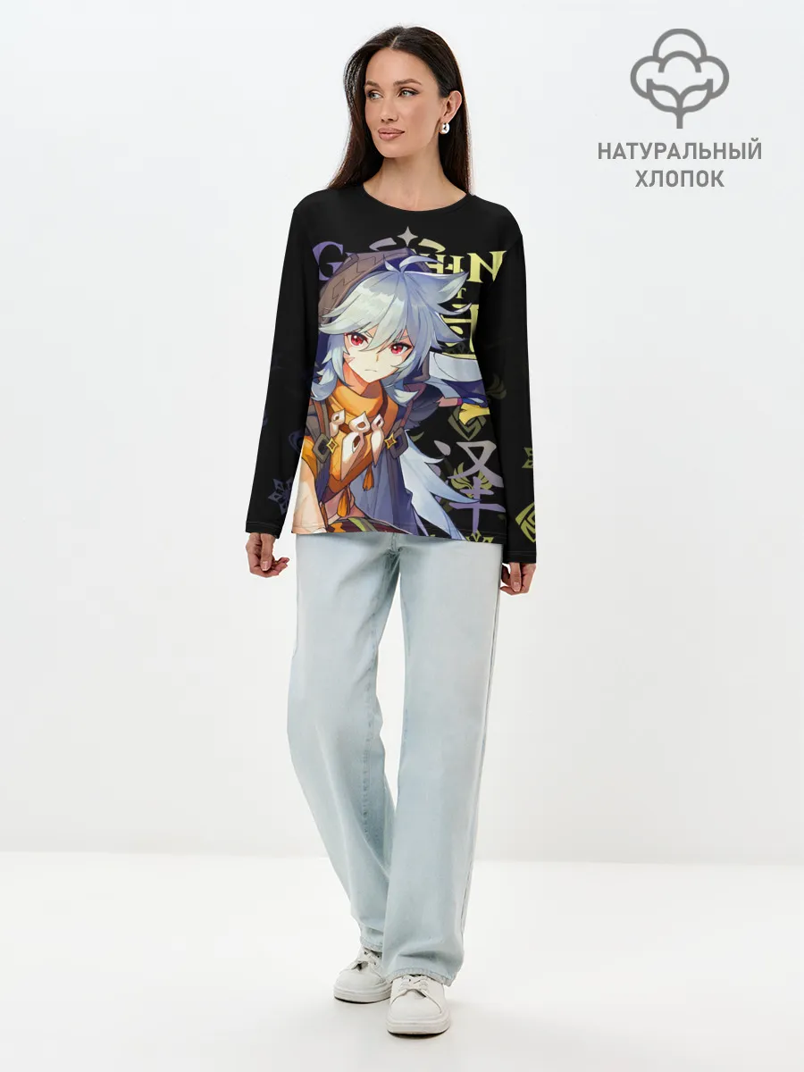 Лонгслив женский. Хлопок / Рэйзор / Genshin Impact