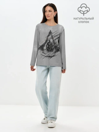 Лонгслив женский. Хлопок / Знак Ассасинов