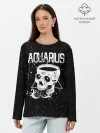 Лонгслив женский. Хлопок / Dark Aquarius