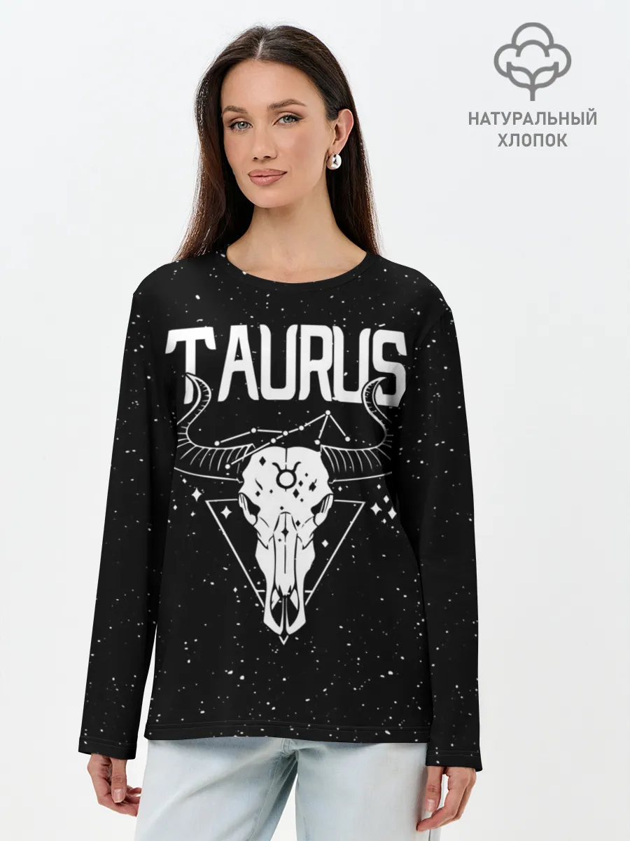 Лонгслив женский. Хлопок / Dark Taurus