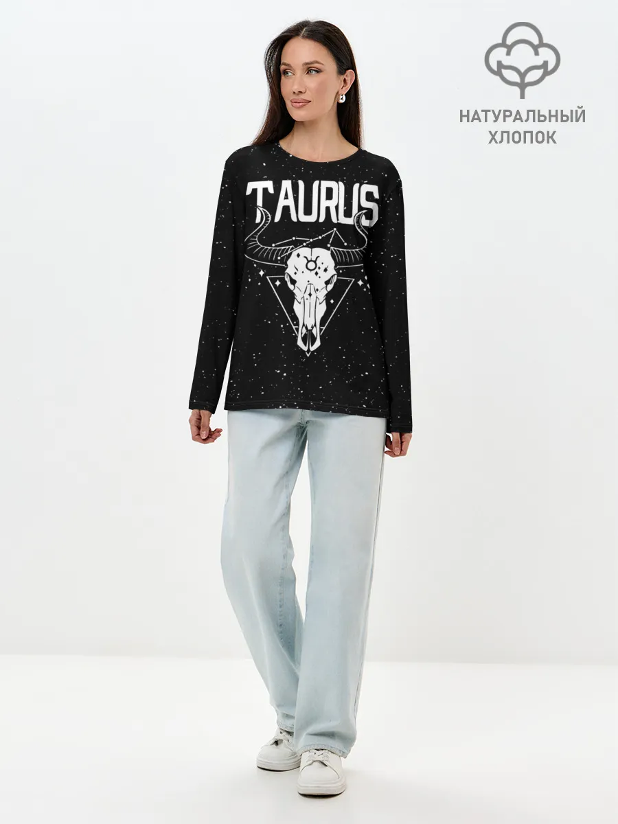 Лонгслив женский. Хлопок / Dark Taurus