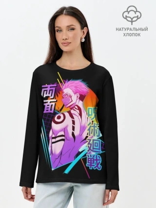 Лонгслив женский. Хлопок / Jujutsu Kaisen , Сукуна