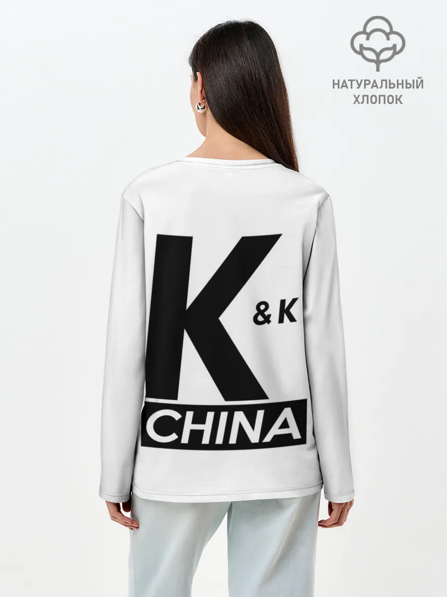 Лонгслив женский. Хлопок / Давай давай кальмар! Форма