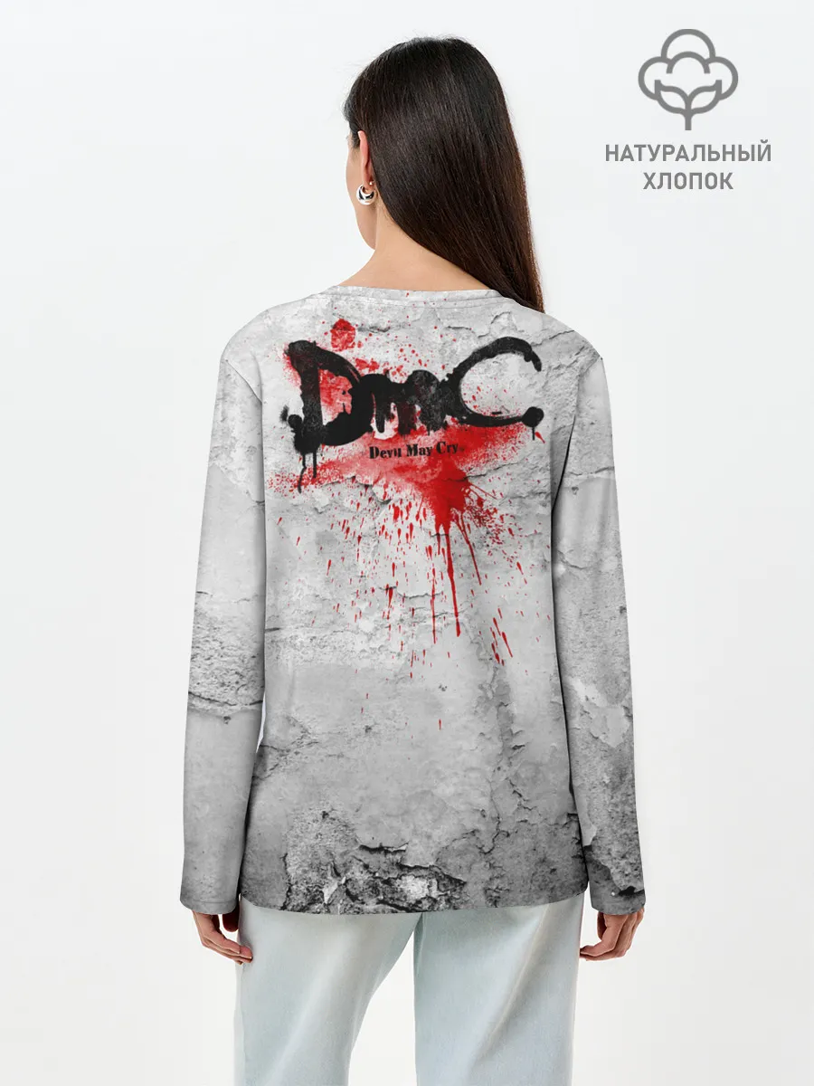 Лонгслив женский. Хлопок / White Dante