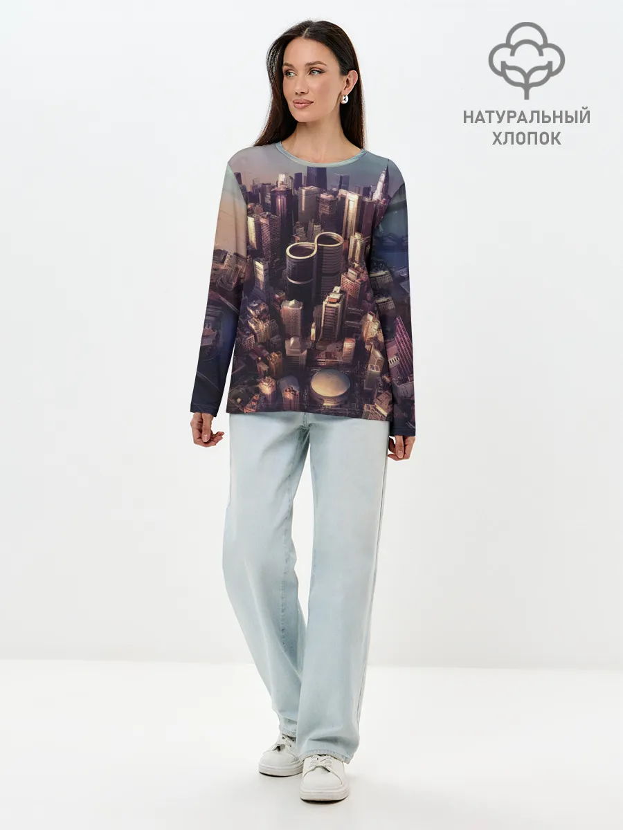 Лонгслив женский. Хлопок / Sonic Highways - Foo Fighters