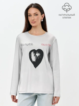 Лонгслив женский. Хлопок / One by One - Foo Fighters