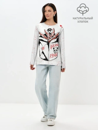 Лонгслив женский. Хлопок / Пальцы Сукуна, Магическая битва