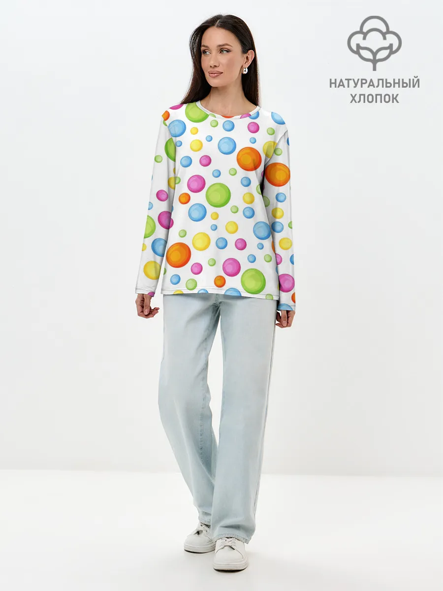 Лонгслив женский. Хлопок / СИМПЛ ДИМПЛ | SIMPLE DIMPLE