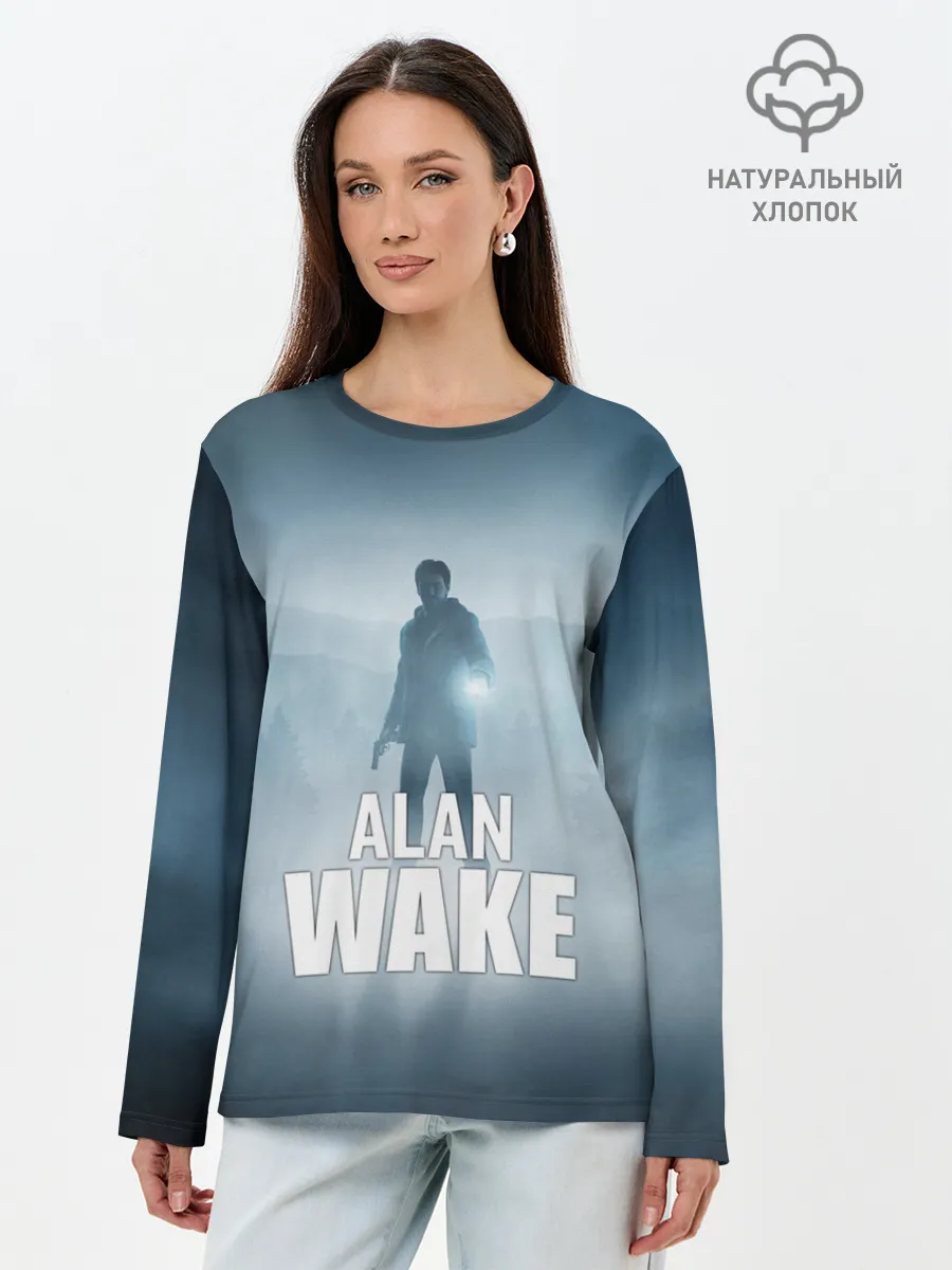 Лонгслив женский. Хлопок / Alan Wake Video Game Art