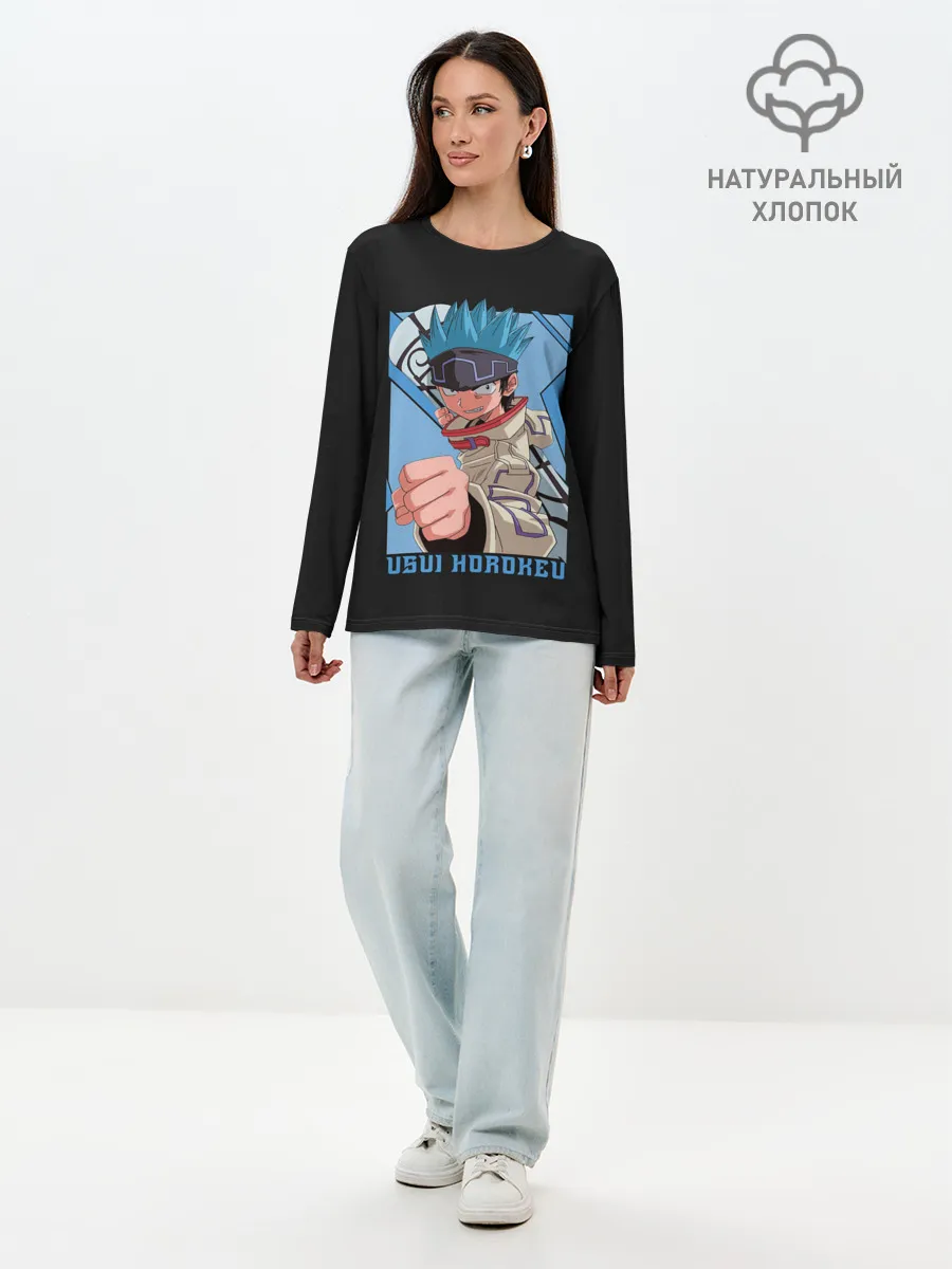 Лонгслив женский. Хлопок / Хорокеу
