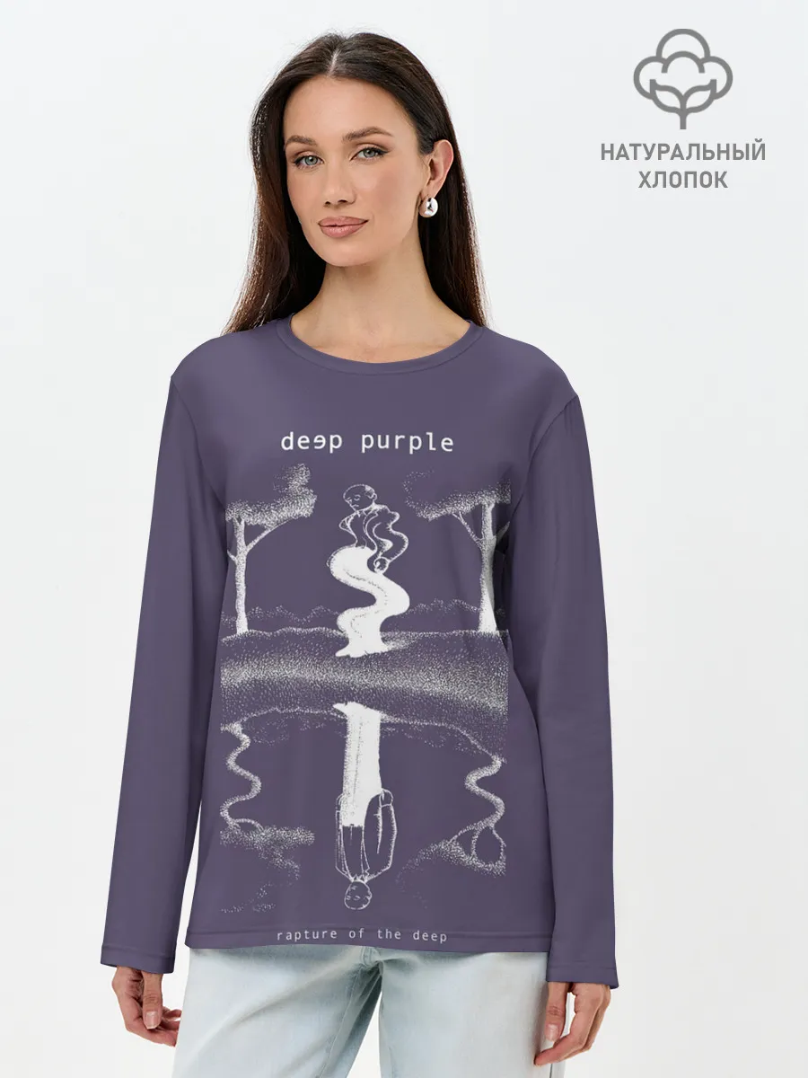 Лонгслив женский. Хлопок / Rapture of the Deep - Deep Purple