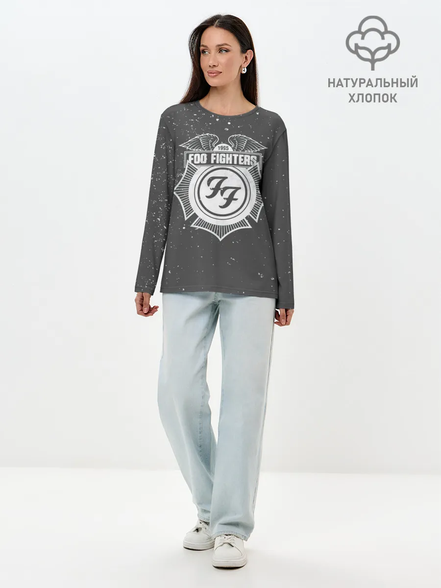 Лонгслив женский. Хлопок / Foo Fighters 1995 FF