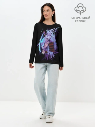 Лонгслив женский. Хлопок / Дух Шамана