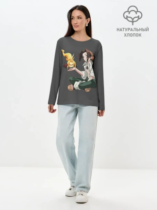 Лонгслив женский. Хлопок / Веслый Йо