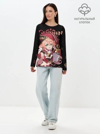 Лонгслив женский. Хлопок / Янь Фэй / Genshin Impact