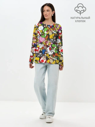 Лонгслив женский. Хлопок / Mrio ALLSTARS