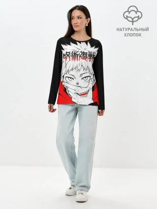 Лонгслив женский. Хлопок / Jujutsu Kaisen, Юдзи Итадори