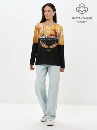 Лонгслив женский. Хлопок / Smoke + Mirrors Live