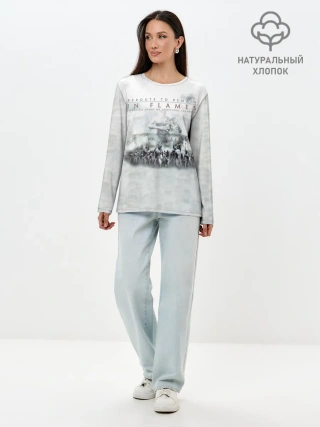 Лонгслив женский. Хлопок / Reroute to Remain - In Flames