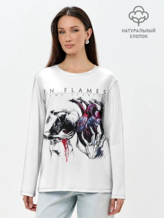 Лонгслив женский. Хлопок / Come Clarity - In Flames