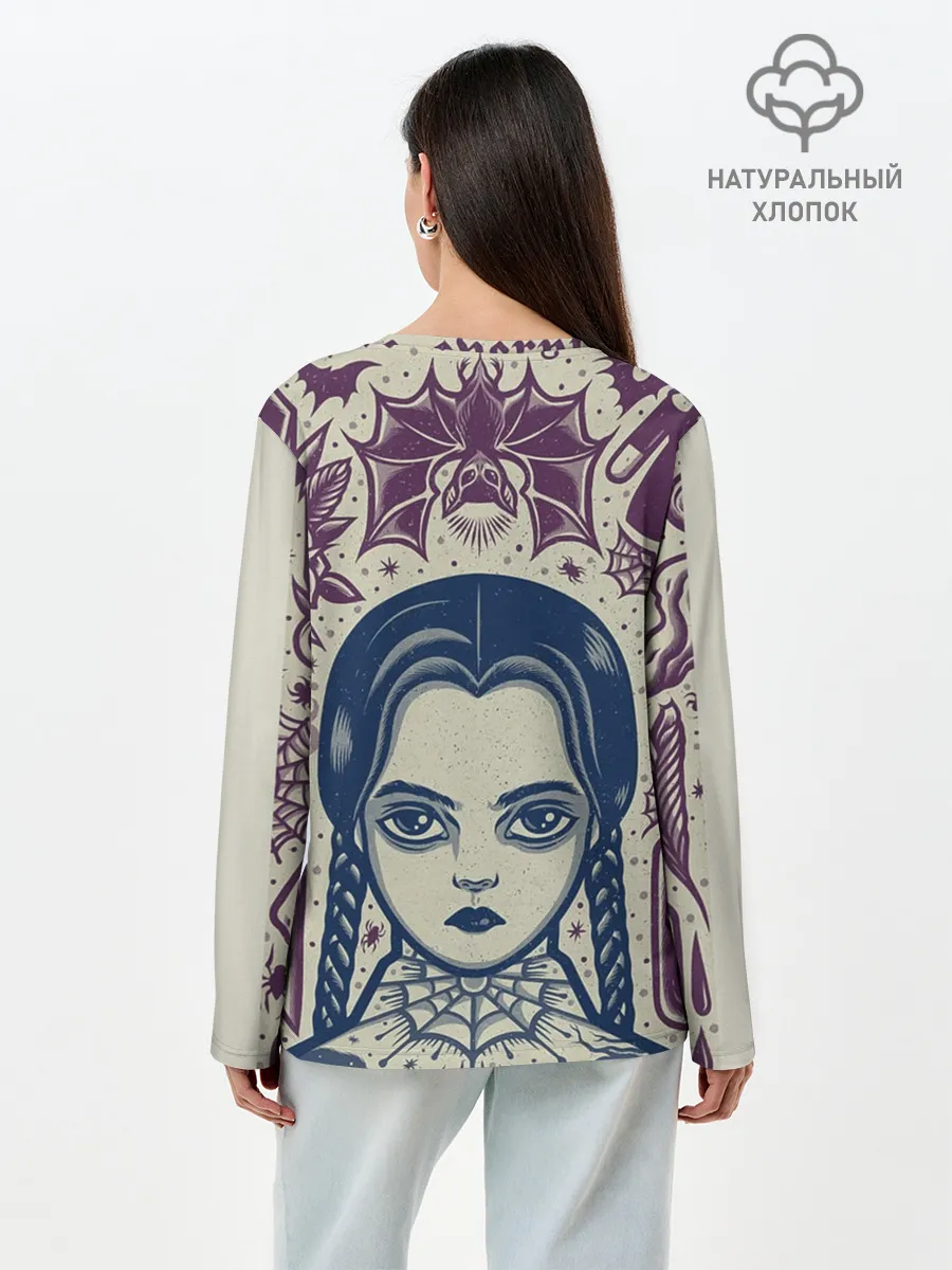 Лонгслив женский. Хлопок / THE ADDAMS FAMILY NW2