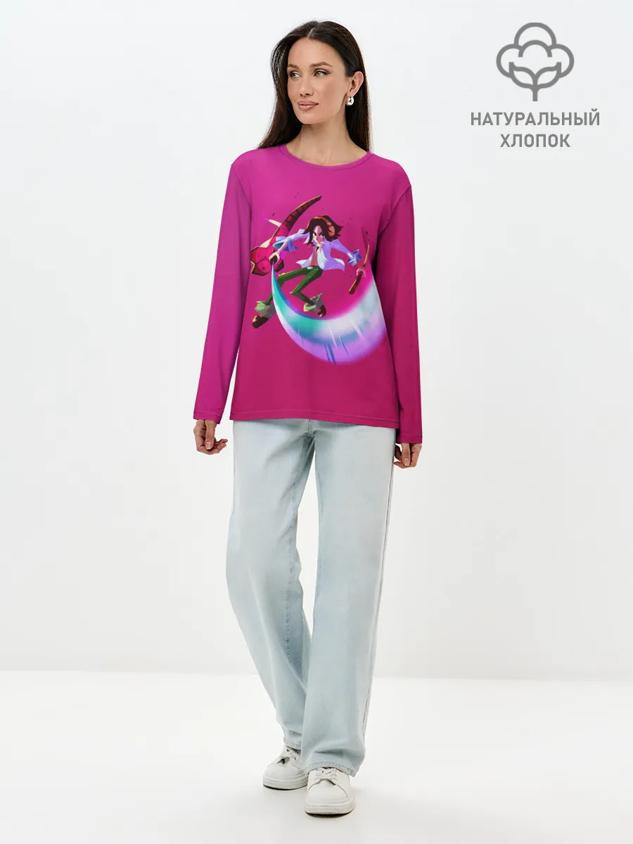 Лонгслив женский. Хлопок / Shaman King here