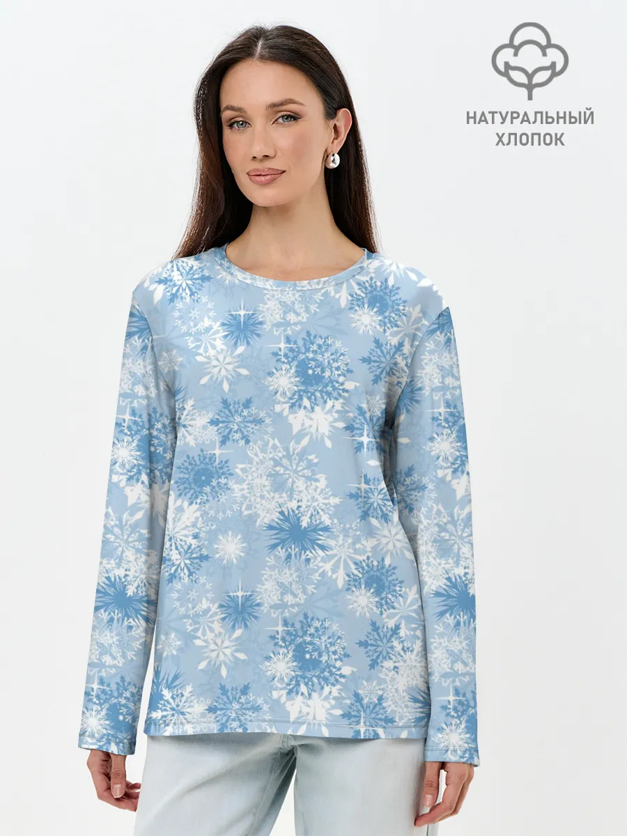 Лонгслив женский. Хлопок / Морозец
