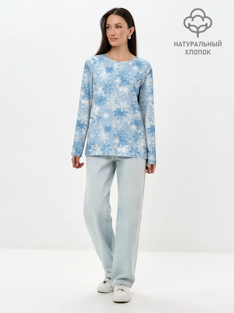 Лонгслив женский. Хлопок / Морозец
