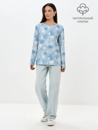 Лонгслив женский. Хлопок / Морозец