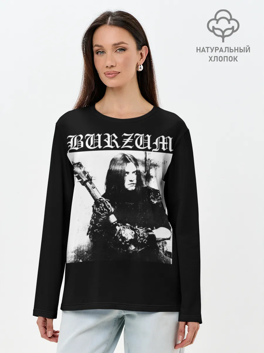 Лонгслив женский. Хлопок / BURZUM / Бурзум