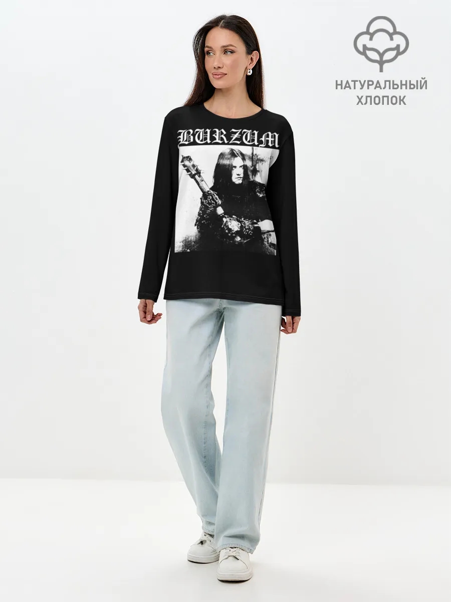 Лонгслив женский. Хлопок / BURZUM / Бурзум