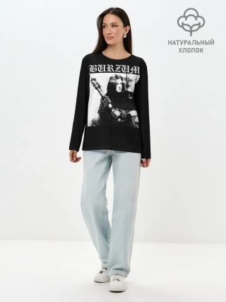 Лонгслив женский. Хлопок / BURZUM / Бурзум