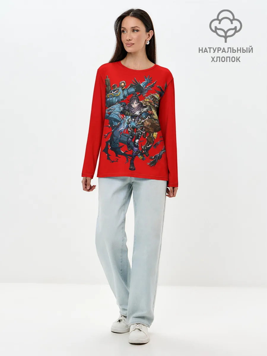 Лонгслив женский. Хлопок / APEX Team