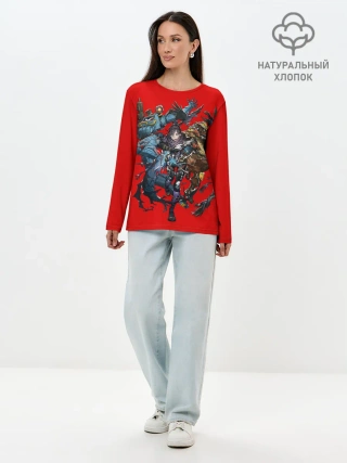 Лонгслив женский. Хлопок / APEX Team