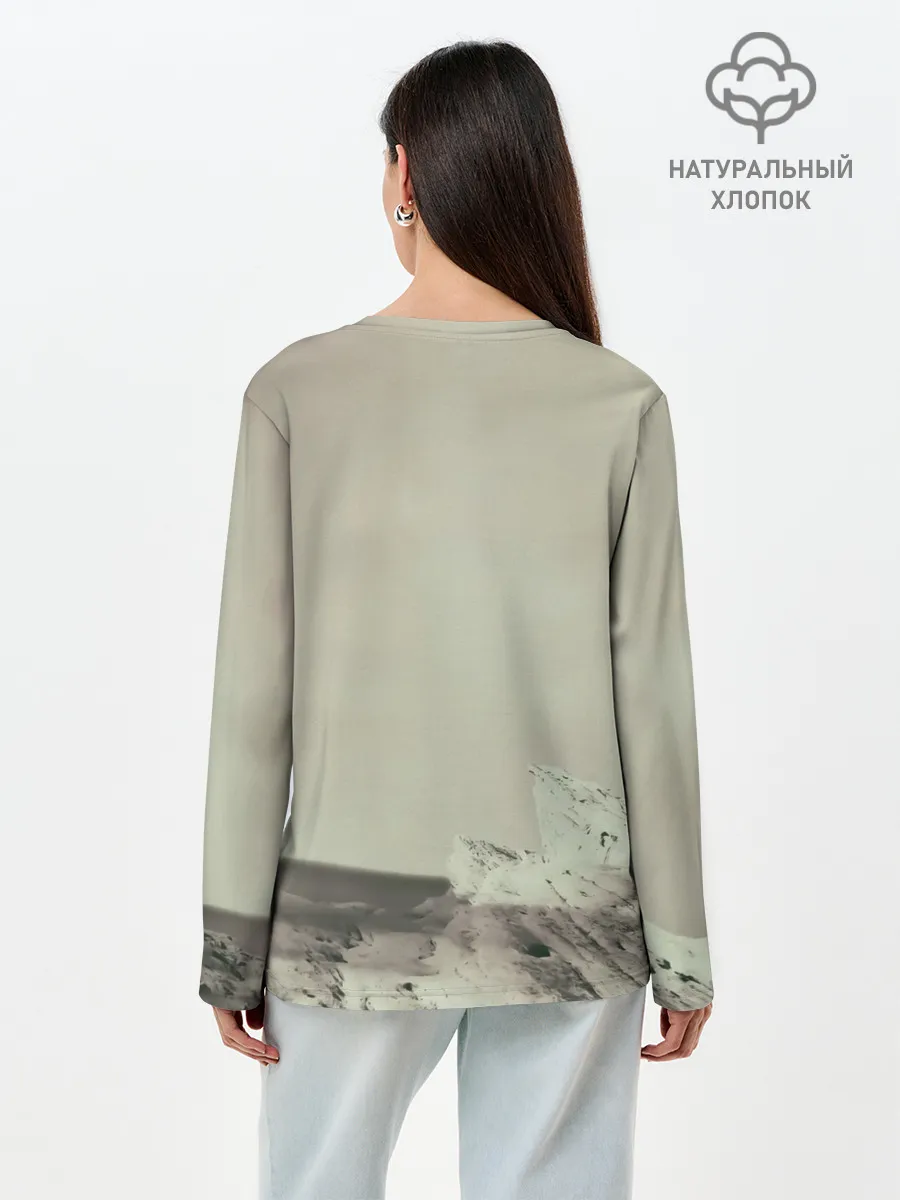 Лонгслив женский. Хлопок / Мумий Тролль Не помню зачем...