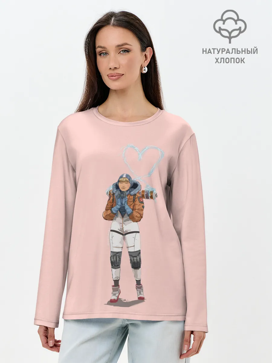 Лонгслив женский. Хлопок / Лайфлайн