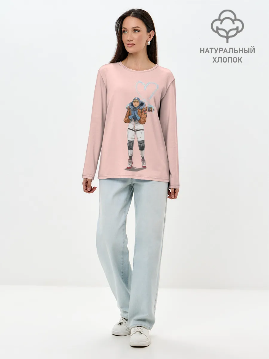 Лонгслив женский. Хлопок / Лайфлайн