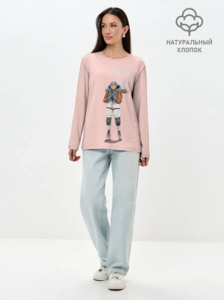 Лонгслив женский. Хлопок / Лайфлайн