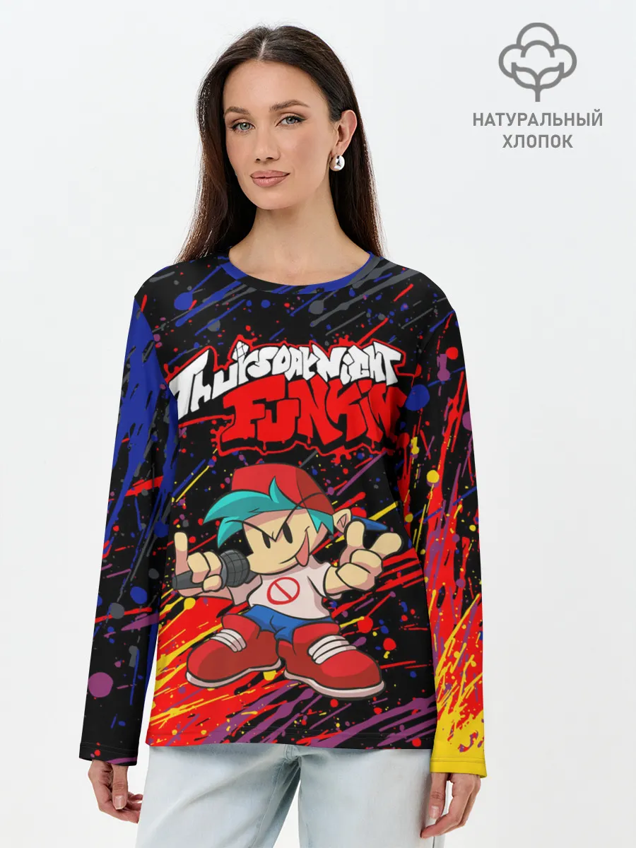 Лонгслив женский. Хлопок / Friday Night Funkin