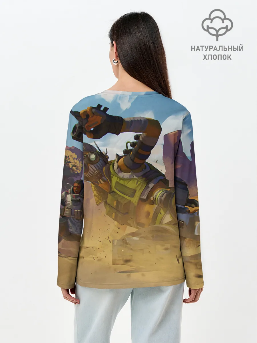 Лонгслив женский. Хлопок / Октейн в деле