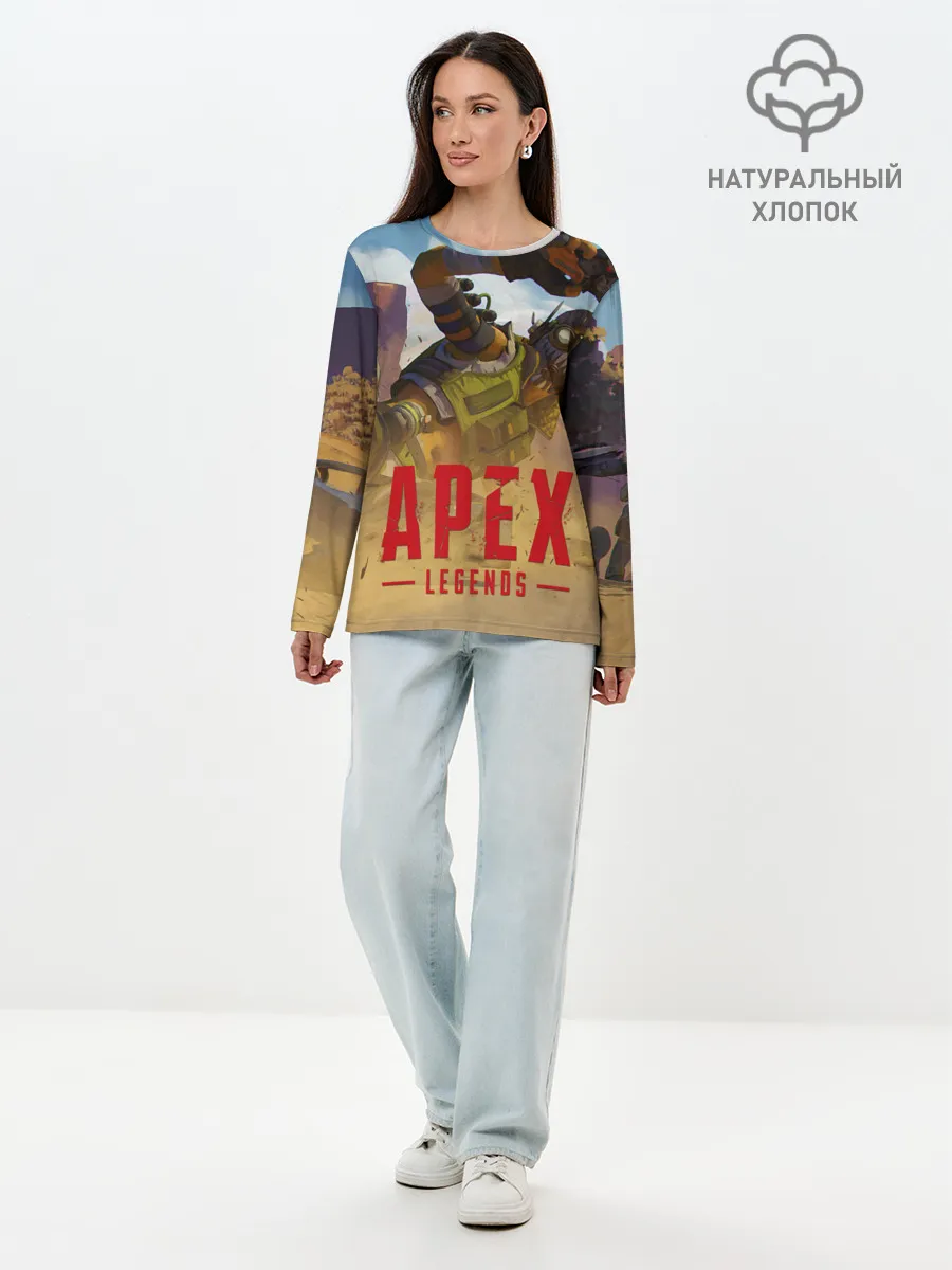 Лонгслив женский. Хлопок / Октейн в деле